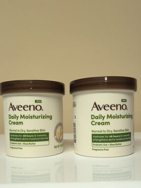 Aveeno Daily Moisturizing Cream — White Jar, Fragrance Free